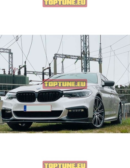 Juodas Blizgus  Performance priekinio buferio spoileris tinkantis BMW G30, G31 modeliams