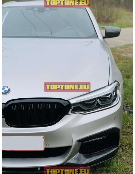 Juodas Blizgus  Performance priekinio buferio spoileris tinkantis BMW G30, G31 modeliams
