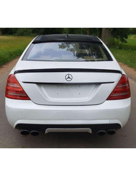 Details about   Fit For Mercedes Benz Sedan Painted #960 White S Class W221 Rear Trunk Spoiler 
