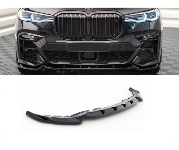 V2 Priekinio buferio spoileris tinkantis BMW X7 G07 (2018-2022) M Sport modeliams