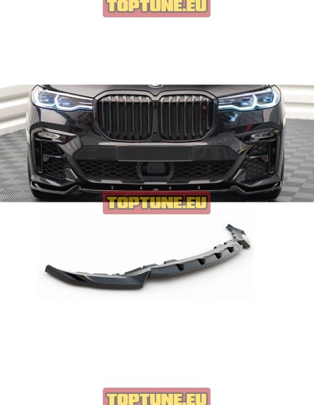 V2 Priekinio buferio spoileris tinkantis BMW X7 G07 (2018-2022) M Sport modeliams