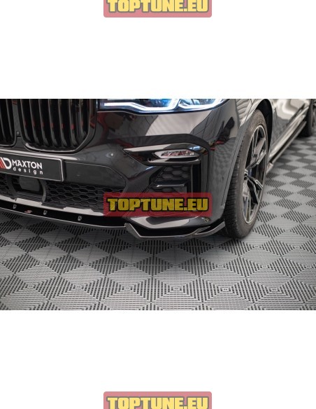 V2 Priekinio buferio spoileris tinkantis BMW X7 G07 (2018-2022) M Sport modeliams