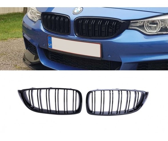BMW M Performance Black Kidney Grilles for 3 Series