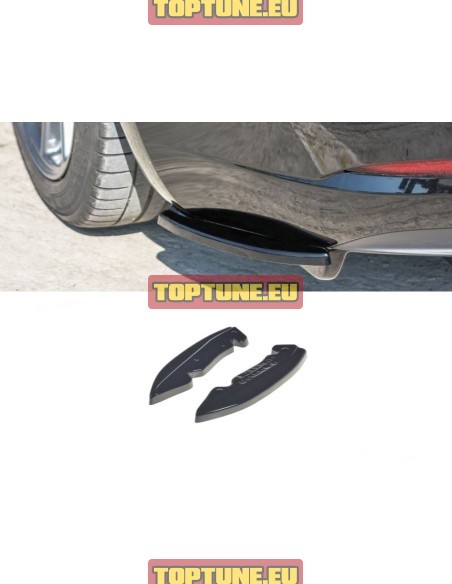 Rear bumper splitters for Tesla Model 3