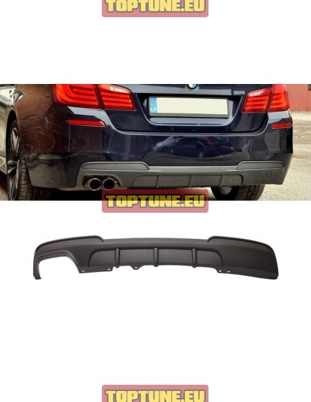 Gloss Black Performance rear bumper diffuser for BMW F10, F11 models.China