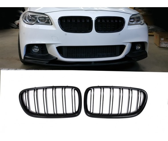 BMW F10, F11 Performance M look front bumper glossy kidney grill
