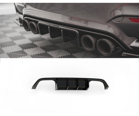 Rear bumper diffuser for BMW F80 M3, F82 M4 models