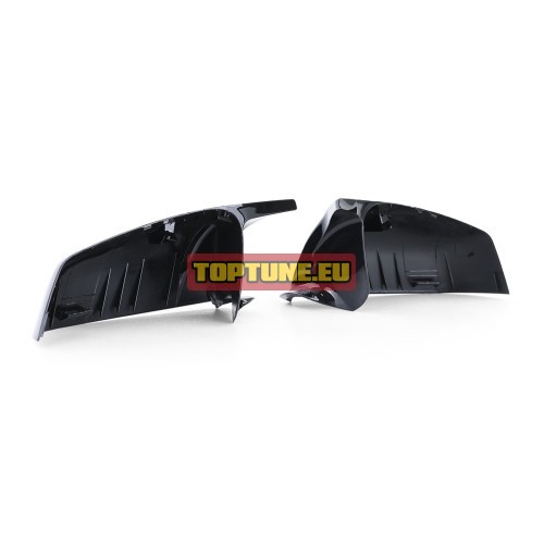 bmw f10 f11 f06 f12 f13 m stiliaus juodi blizgus veidrodeliu dangteliai