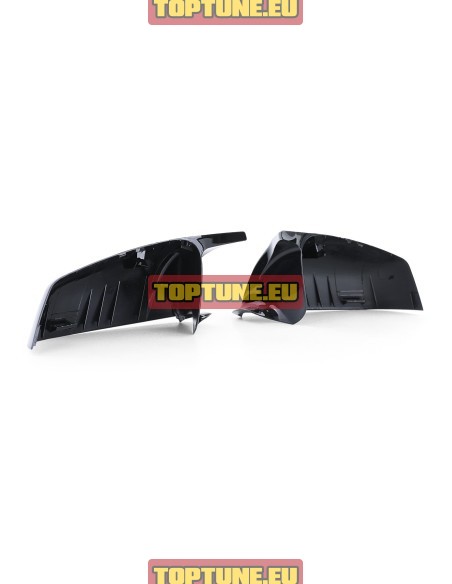 bmw f10 f11 f06 f12 f13 m stiliaus juodi blizgus veidrodeliu dangteliai
