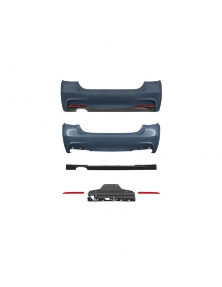 M Sport Rear bumper kit for BMW F30 328, 330 models without pdc sensors