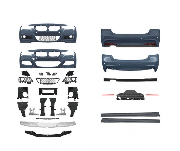 bmw f30 m sport body kit for 328, 330i models. Bumpers with pdc holes, with washing holes