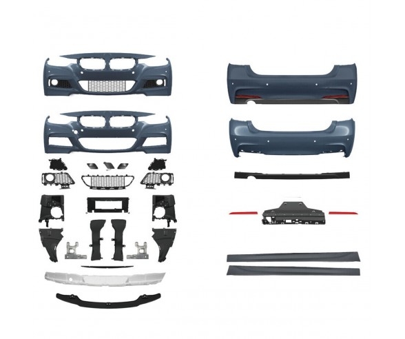 bmw f30 m sport body kit for 318, 320i models. Bumpers with pdc holes, without washing holes