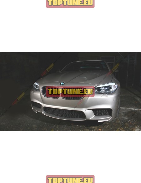 M5 Stiliaus priekinis buferis skirtas 5 Serijos BMW F10, F11 modeliams Su PDC Skylėmis