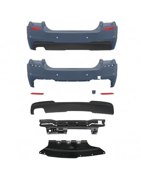 M-Sport Rear bumper for BMW F10 520, 525, 528, 530 models with pdc holes