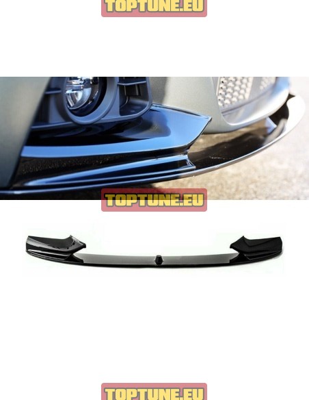 Juodas blizgus Performance priekinio buferio spoileris tinkantis BMW F10, F11 modeliams