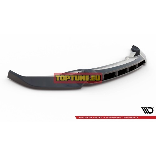 V2 Front bumper splitter for BMW X6 F16 M Sport...