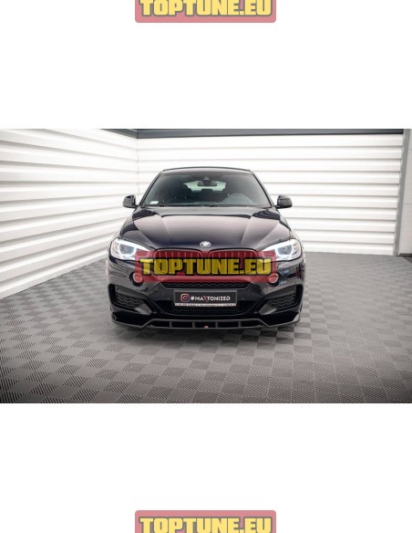 V2 Front bumper splitter for BMW X6 F16 M Sport models
