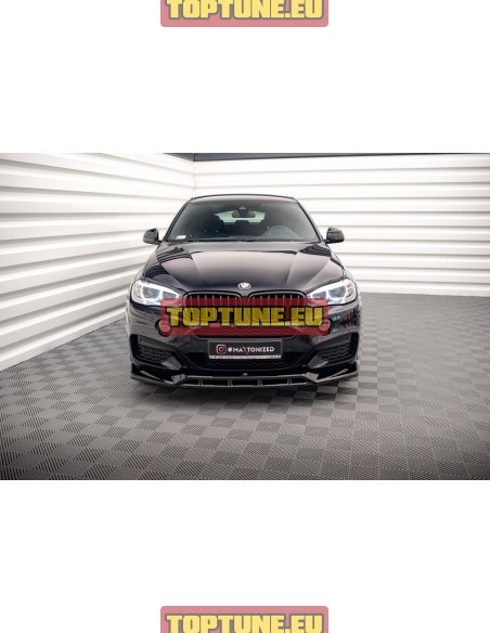 V3 Front bumper splitter for BMW X6 F16 M Sport models