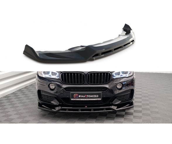 V3 Front bumper splitter for BMW X6 F16 M Sport models