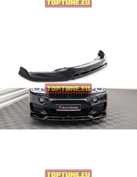 V3 Front bumper splitter for BMW X6 F16 M Sport models