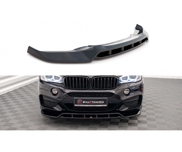 V2 Front bumper splitter for BMW X6 F16 M Sport models