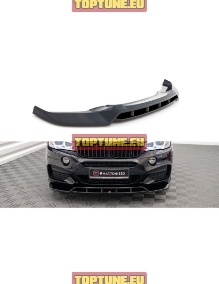 V2 Front bumper splitter for BMW X6 F16 M Sport models