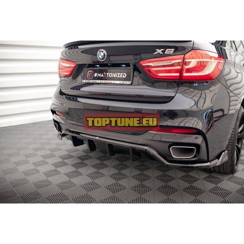 Centrail Rear Splitter for BMW X6 F16 M Sport...