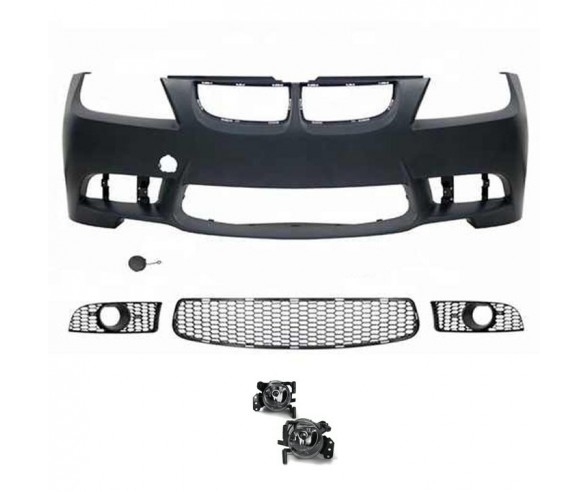 M3 Style Front Bumper for BMW E90, E91 (2005-2008) models without pdc holes