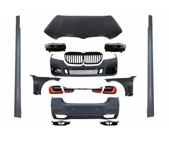 Gloss Black G12 LCI 2020 Conversion Body kit for BMW 7 Series G12 (2015-2019) models