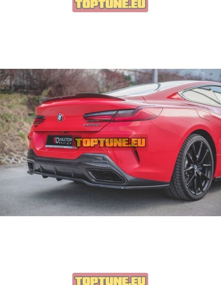 Rear bumper splitter for 8 Series BMW G14 Cabriolet and G15 Coupe M Sport models