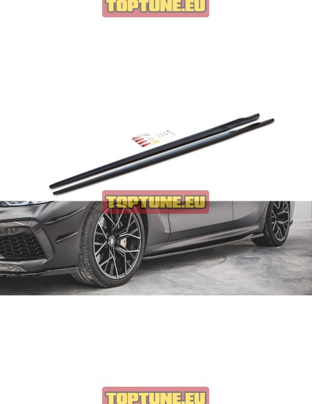 V2 Side skirt splitters for BMW G16 Gran Coupe and M8 F93 Gran Coupe models