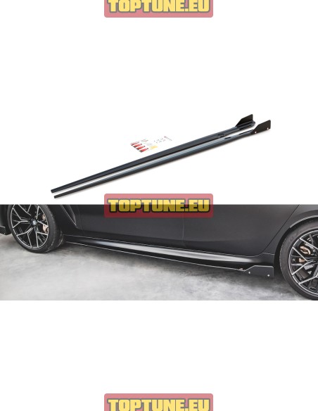 V1 Side skirt splitters for BMW G16 Gran Coupe and M8 F93 Gran Coupe models