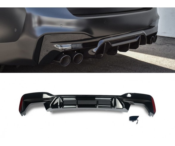 M5 Competition Style rear bumper diffuser for BMW G30, G31 models