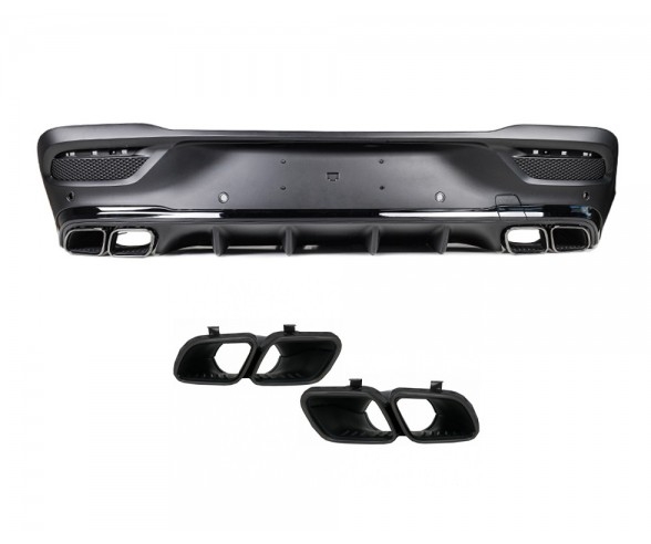 AMG63 Style Rear diffuser for Mercedes-Benz C167 GLE Coupe models with AMG Line bumpers