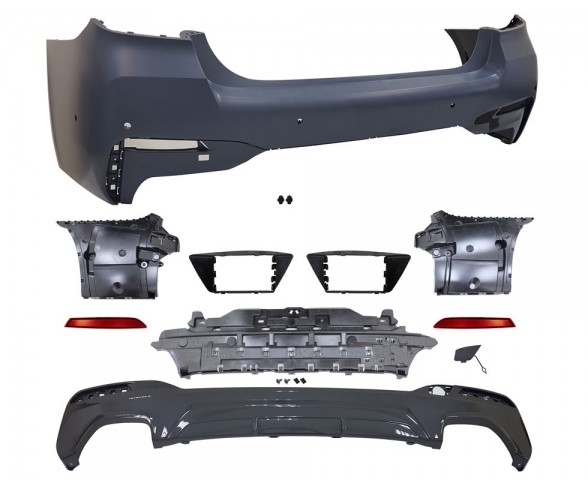 M Sport Rear bumper assembly for BMW G30 LCI 06.2020 - 06.2023 models