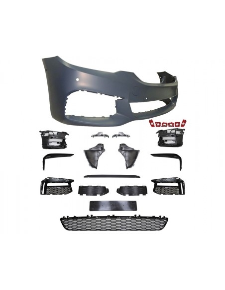 bmw g30 g31 m sport front bumper with pdc holes, without headlight washing holes