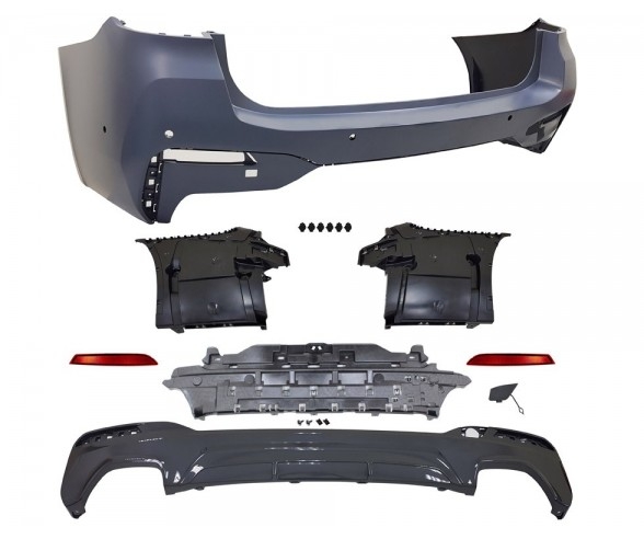 M Sport Rear bumper assembly for BMW G31 Wagon, Touring LCI 06.2020 - 06.2023 models