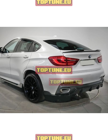 Juodas blizgus Aero apdailos kompletkas skirtas BMW X6 F16 M Sport modeliams