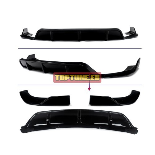 Gloss Black Aero kit for BMW X6 F16 M Sport models