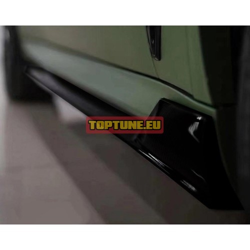 BMW X5 G05 Black Knight Carbon look apdailos komplektas su ilgais slenksčiais