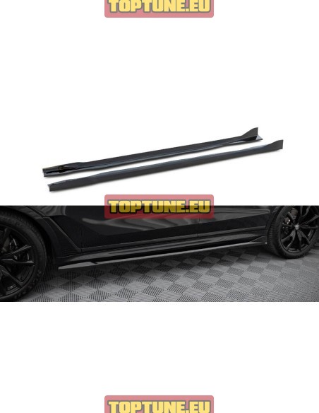 Rear Side skirt extensions for BMW X7 G07 Facelift M Sport models
