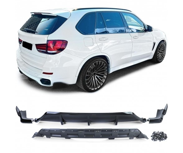 Black Knight Rear bumper diffuser for BMW X5 F15 M Sport models