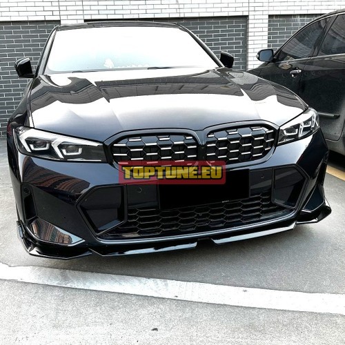 Gloss Black Performance Front lip for BMW G20,...