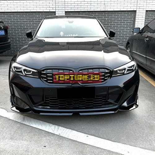Gloss Black Performance Front lip for BMW G20,...