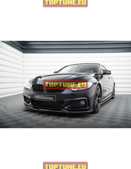 V1 Priekinio buferio spoileris tinkantis BMW F32, F33, F36 M Sport modeliams