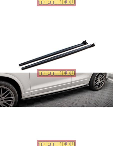 Maxton Design V2 Side skirt splitters for BMW X3 F25 (2010-2016) M Sport models