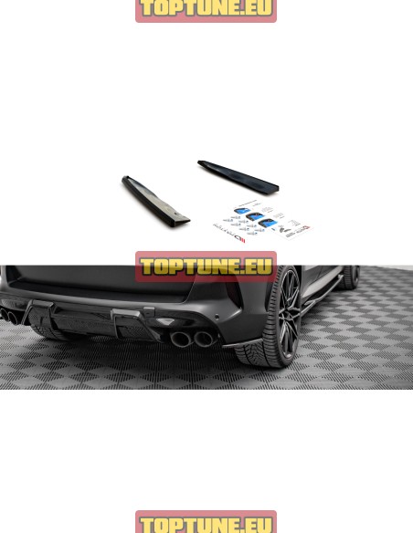 Rear bumper splitters for BMW X5 F95 X5M models