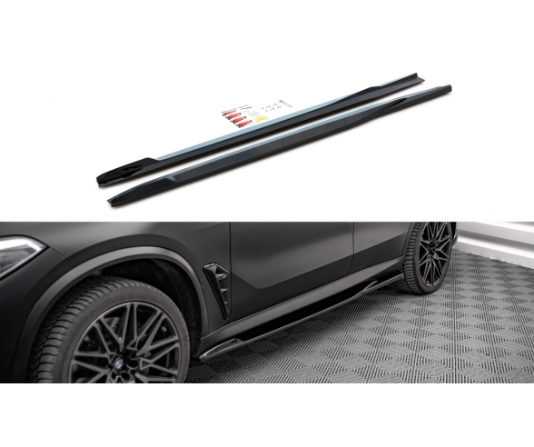 Side skirt diffusers for BMW X5M F95 models