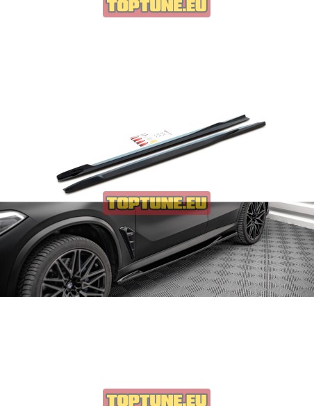 Side skirt diffusers for BMW X5M F95 models