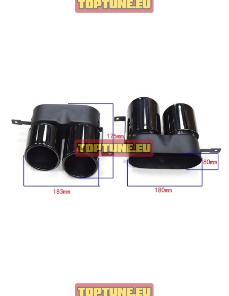 Gloss Black Exhaust tips for BMW G20, G21 models